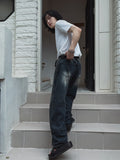 RuenB Mud Sand Curve Denim Pants