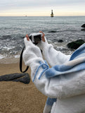 Snow warmer angora knitwear