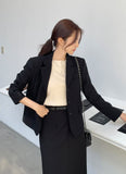 Dains Tailored Collar Short Jacket