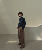 f/w depth one tuck wide slacks