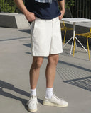 Span banding cotton shorts