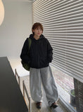 [Unisex] Sitb Fleece Brushed Banding Balloon Wide Pants