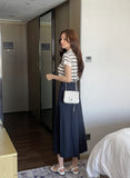 Jehenre Cut Flare A-Line Long Skirt