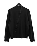 (unisex) Oblique two-way knit zip-up