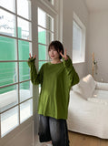 [unisex] Topbert Color Linen Over Long Sleeve Tee - Linen 60