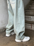 Snap Wide Light Blue Denim