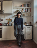 Izu brushed two-tuck slacks