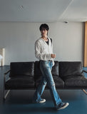 Cora Damage Bootcut Denim Pants