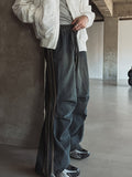Terne Line Denim Parachute Pants