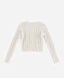 Round Twist Crop Cardigan