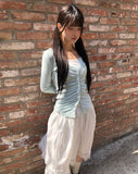 Camille Lace Tiered Flare Midi Skirt