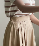 Byville Pintuck Pleated Long Skirt