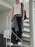 Mir layered long shirt slacks