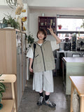 [Unisex] Befani Back Pocket Cargo Banding Bermuda Pants