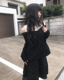 Pami Layered V Loose Fit Knit