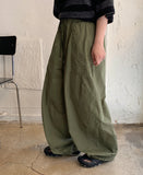 [unisex] Tyubi banding balloon wide cotton pants