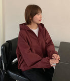 Hyoa Check Hood Windbreaker