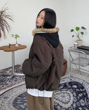 Dust wax coated padded jumper