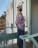 Roin loose fit spring check shirt
