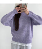 Pastel Pudding Color Wool Blend Basic Round Knit