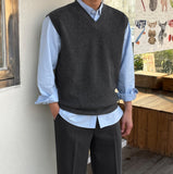 Cathy V-neck Knit Vest
