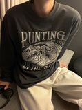 Punting Lettering Long Sleeve Tee