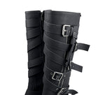 Dusen Strap Buckle Long Boots