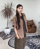 Perry Wrinkle Check Short Sleeve Shirt