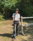 Greece vintage washed denim pants