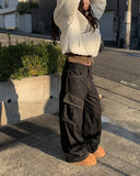 Dillon Raw Pocket Cargo Wide Pants