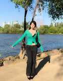 More Belted Low Bootcut Pants