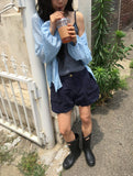 Kirina Loose Fit Balloon Sleeve Summer Blouse