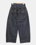 Robu Classic Buckle Wide Denim Pants