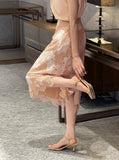 Tier H-line Banding Lace Skirt