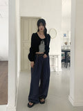 Muskin Banded Pigmented Cotton Wide Pants