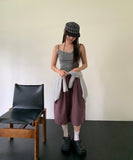 Dava Cotton Check Strap Camp Cap Hat