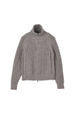 Nyudio Cable Zip-up Sweater