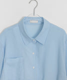 Moldef Stripe Seersucker Ribbon Short Sleeve Shirt