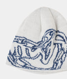 DOODLE HEART KNIT BEANIE