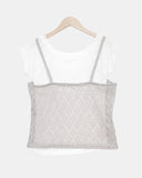 Blem Off-shoulder Short Sleeve T-shirt
