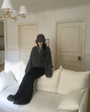 Tana Dot Fluffy Half Snap Button Fleece