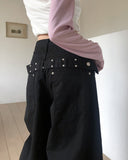 Porty Studded Belted Balloon Pants