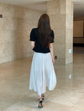 Riven Collar Puff Blouse Jacket (Belt Set)