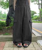 Attle Overall Cotton Wide Pants