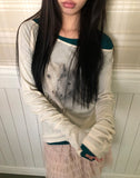 Hoa Vintage Hoals Print T-Shirt