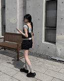 Lit Tiered Mini Skirt Pants
