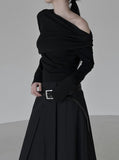 Raz Drape One Shoulder Tee