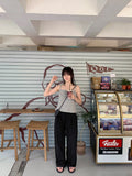 Gancy Belt Nylon Banding Pants