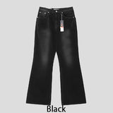 Fracture Bootcut Brushed Denim Pants