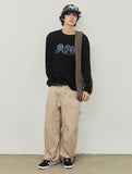 Cotton Canvas Badge Cross Bag